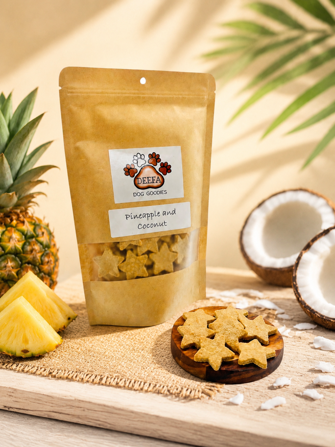 Pineapple and Coconut Dog Treats
