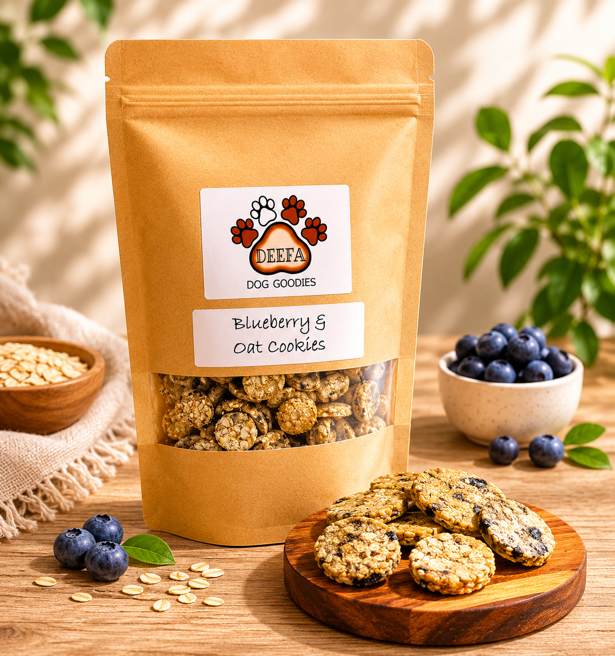 Blueberry & Oat Dog Treats