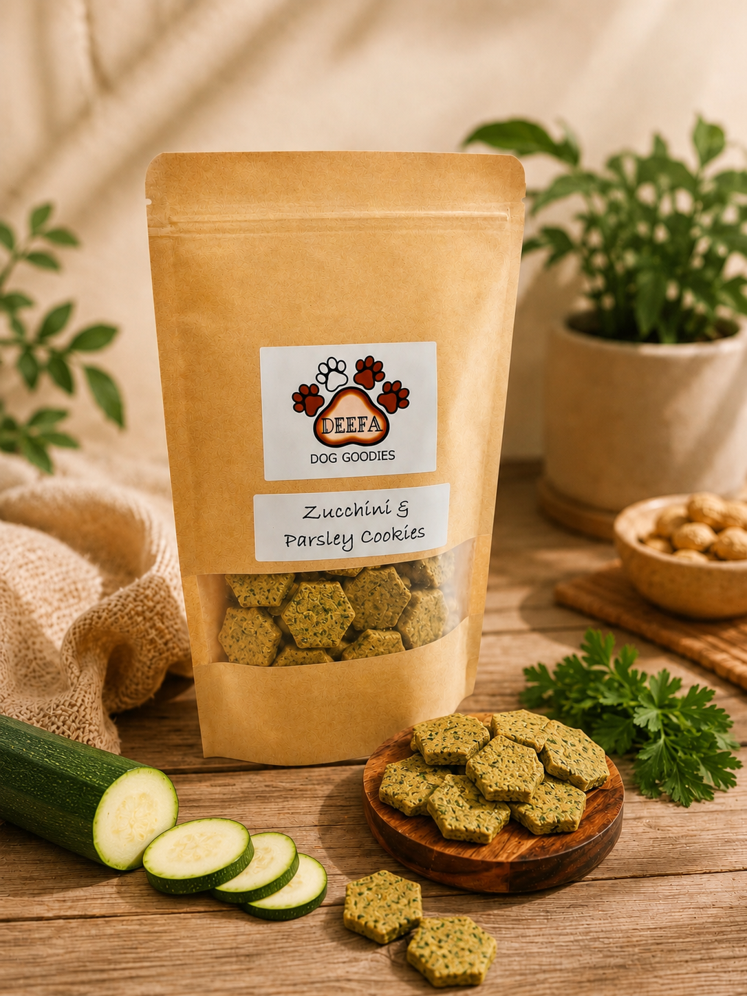 Zucchini and Parsley Dog Treats